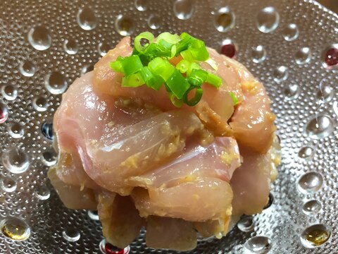 梅肉でさっぱり金目鯛のお刺身